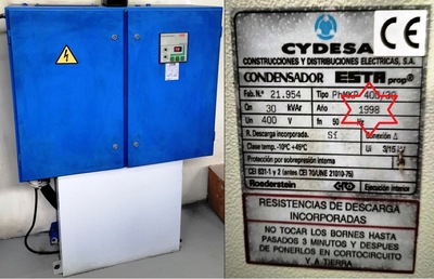 BATERÍAS DE CONDENSADORES VIEJAS